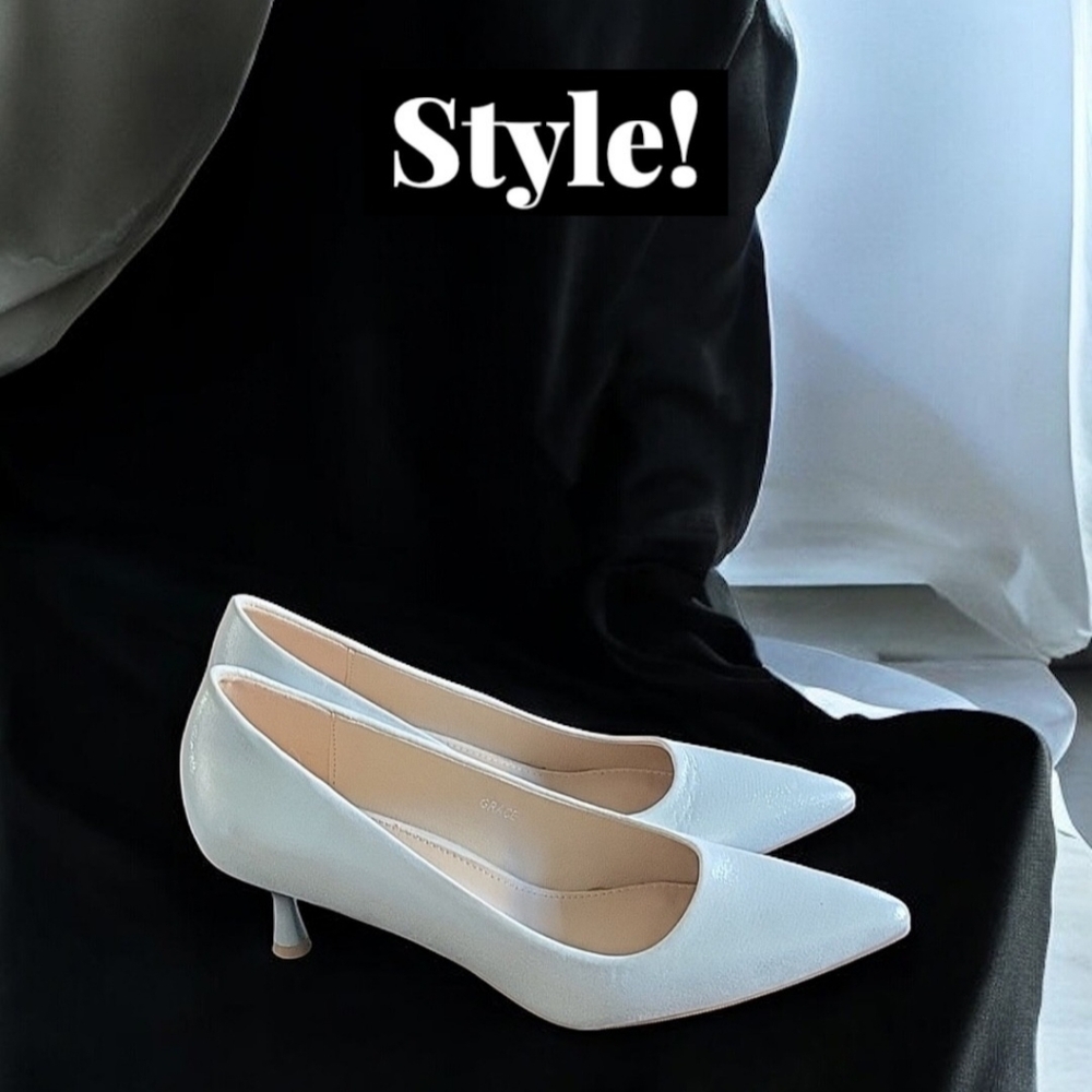 NWOT Oripalla silver pumps - Picture 3 of 9